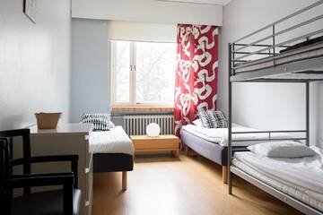 Фото номера Четырехместный номер с собственной ванной комнатой Хостелы Hostel Buisto г. Пори 4