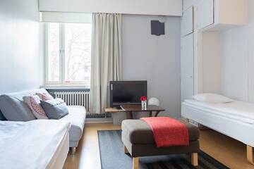 Фото номера Просторный двухместный номер с 2 отдельными кроватями Хостелы Hostel Buisto г. Пори 5
