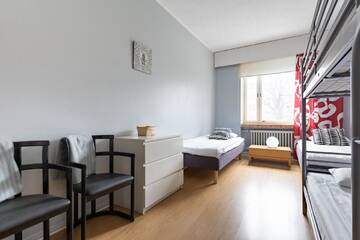 Фото номера Четырехместный номер с собственной ванной комнатой Хостелы Hostel Buisto г. Пори 2