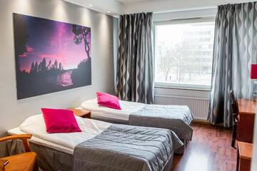 Фото номера Стандартный двухместный номер с 2 отдельными кроватями Отель Hotel Amado г. Пори 9